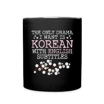 Fan d’amant de K-Drama Korean Drama Merch - Mug uni - noir - Devant