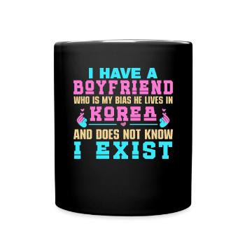 Korean Drama Merch K-Drama Lover Fan - Full Colour Mug - black - Front