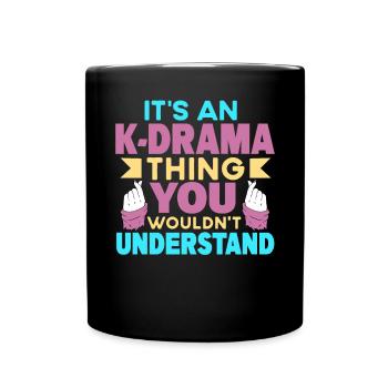 Fan d’amant de K-Drama Korean Drama Merch - Mug uni - noir - Devant