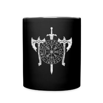 Force et style nordiques Vegvisir Viking - Mug uni - noir - Devant