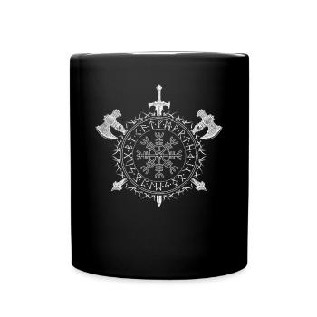 Force et style nordiques Vegvisir Viking - Mug uni - noir - Devant