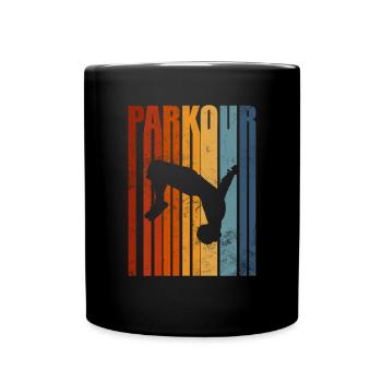 Parkour - Mug uni - noir - Devant