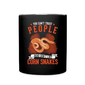 Serpent des blés cadeau Serpent des blés - Mug uni - noir - Devant