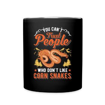 Serpent des blés cadeau Serpent des blés - Mug uni - noir - Devant