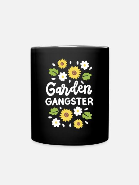 Garten Gartenarbeit - Tasse einfarbig - Schwarz