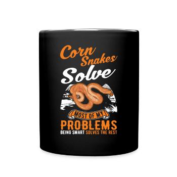 Serpent des blés cadeau Serpent des blés - Mug uni - noir - Devant