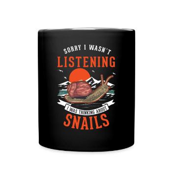 Escargot cadeau vignoble escargot - Mug uni - noir - Devant