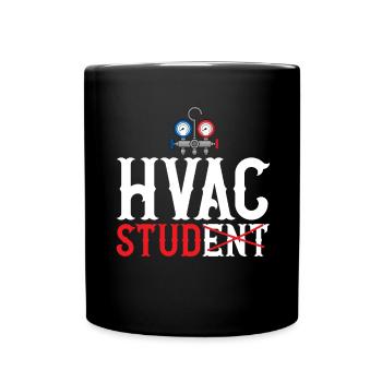 Heating, Air Conditioning, Ventilation, Technician - Full Colour Mug - black - Front