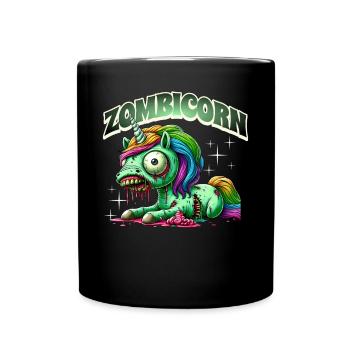 Licorne zombie zombie - Mug uni - noir - Devant