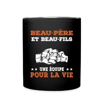 Father-in-law and son-in-law Father's Day - Full Colour Mug - black - Front