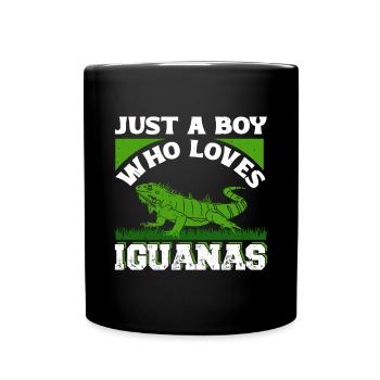 Herpétologiste amateur de reptiles iguanien - Mug uni - noir - Devant