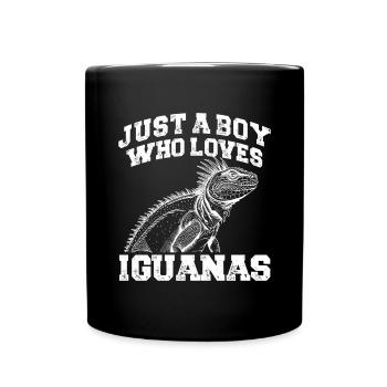 Herpétologiste amateur de reptiles iguanien - Mug uni - noir - Devant