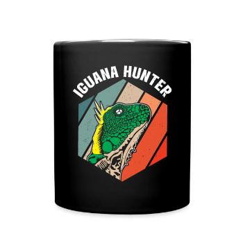 Herpétologiste amateur de reptiles iguanien - Mug uni - noir - Devant
