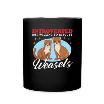 Weasel Mouse Weasel Hermännchen Gift - Full Colour Mug - black - Front