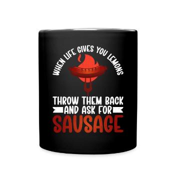 Sausage Lover - Full Colour Mug - black - Front