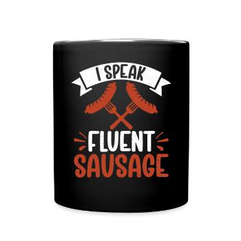 Sausage Lover - Full Colour Mug - black - Front