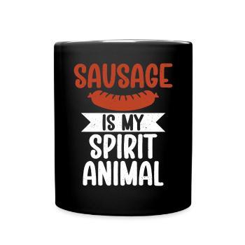Sausage Lover - Full Colour Mug - black - Front