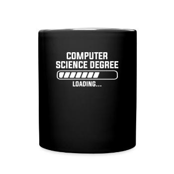 computer science degree - Tasse einfarbig - Schwarz - Vorne