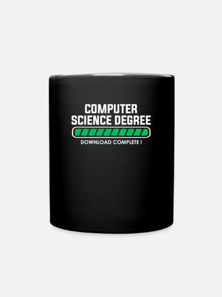 computer science degree - Tasse einfarbig - Schwarz
