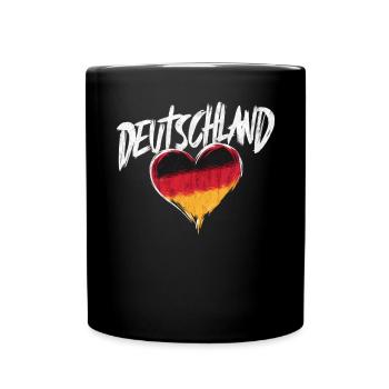 Allemagne Allemagne Allemand GER Almanya Alemania - Mug uni - noir - Devant
