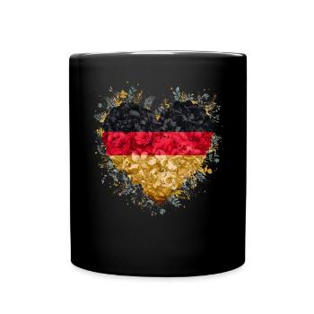 Allemagne Allemagne Allemand GER Almanya Alemania - Mug uni - noir - Devant