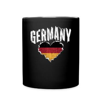 Allemagne Allemagne Allemand GER Almanya Alemania - Mug uni - noir - Devant
