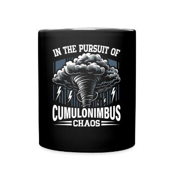 Tornado Chaser Stormchaser Meteorologist Outfit - Full Colour Mug - black - Front