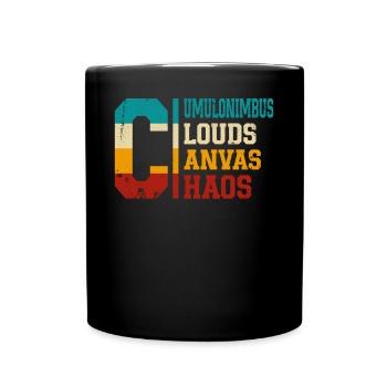 Chasse aux tempêtes Chasseur de tornades Météorologue rétro - Mug uni - noir - Devant
