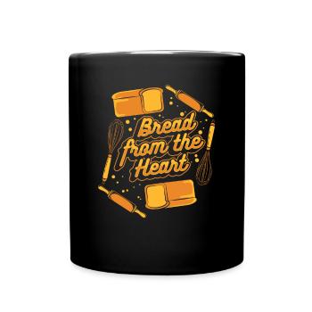 Bread From The Heart Bread Dough Bread Maker - Full Colour Mug - black - Front