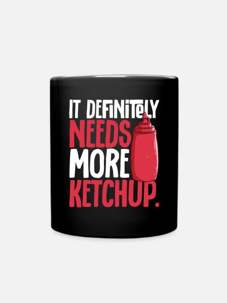 Ketchup Tomatenketchup - Tasse einfarbig - Schwarz