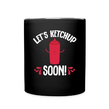 Ketchup Tomatenketchup - Tasse einfarbig - Schwarz - Vorne