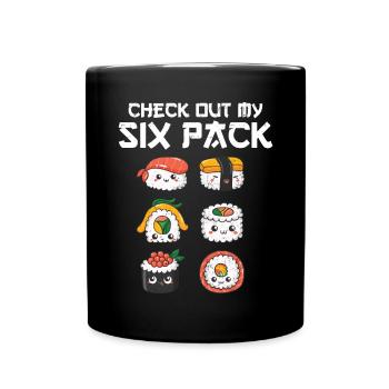 Sushi - Tasse einfarbig - Schwarz - Vorne
