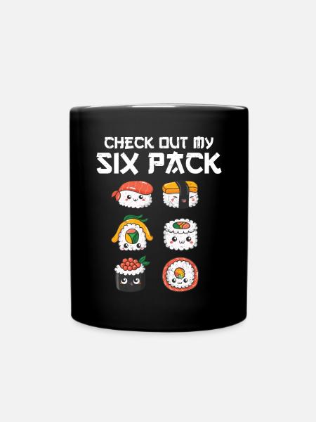 Sushi - Tasse einfarbig - Schwarz