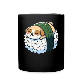 Sushi - Tasse einfarbig - Schwarz - Vorne