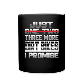 Juste une moto tout-terrain de plus, je vous promets une moto hors route - Mug uni - noir - Devant