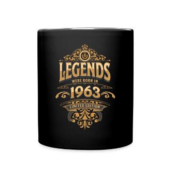 1963 Legend Birthday 1963 Year of birth - Full Colour Mug - black - Front