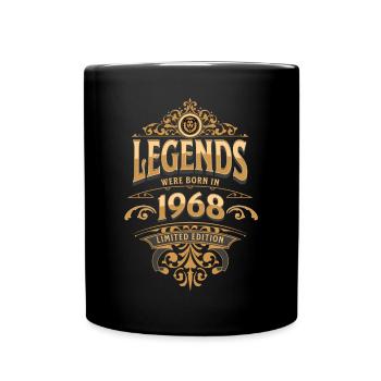 1968 Legende Geburtstag 1968 Geburtsjahr - Tasse einfarbig - Schwarz - Vorne