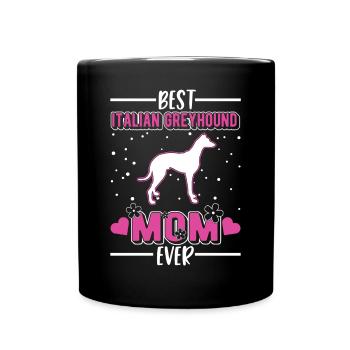 Italian Greyhound Mom - Full Colour Mug - black - Front