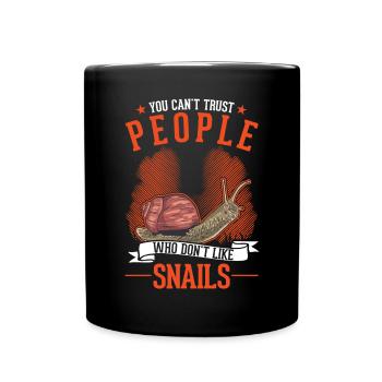 Escargot cadeau vignoble escargot - Mug uni - noir - Devant