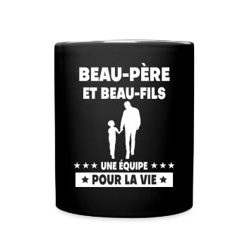 Vintage Step-Dad Step-Father-in-Law - Full Colour Mug - black - Front
