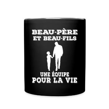 father-in-law stepson - Full Colour Mug - black - Front