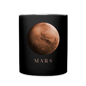 Mars Planète Astrophysique Cosmologie Espace - Mug uni - noir - Devant