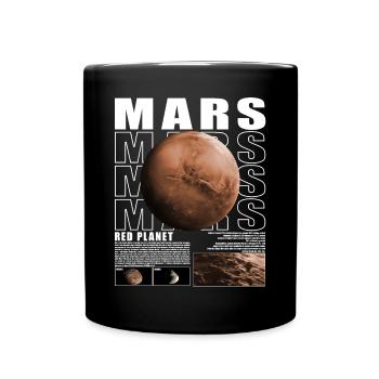 Mars Planète Espace Cosmologie Astronomie - Mug uni - noir - Devant
