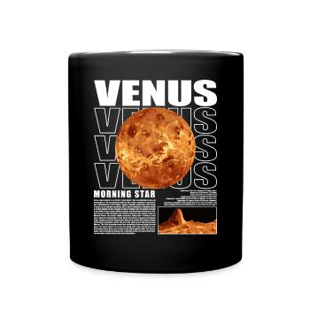 Vénus Planète Espace Cosmologie Astronomie - Mug uni - noir - Devant
