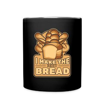 Ich mache den besten Brotbackautomaten Brotteig - Tasse einfarbig - Schwarz - Vorne