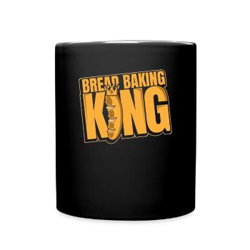 Pain Cuisson Roi Boulanger Amateur de Pâte à Pain - Mug uni - noir - Devant