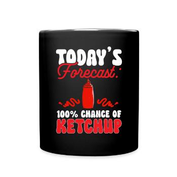 Ketchup Tomatenketchup - Tasse einfarbig - Schwarz - Vorne