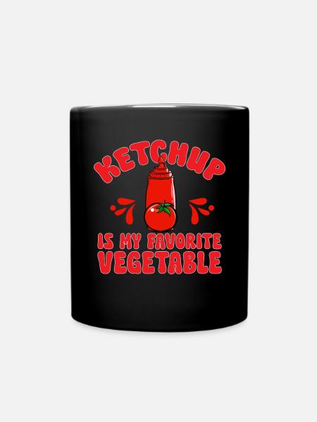 Ketchup Tomatenketchup - Tasse einfarbig - Schwarz