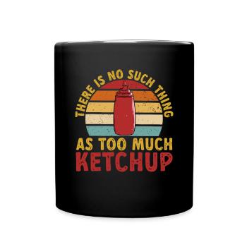 Ketchup Tomatenketchup - Tasse einfarbig - Schwarz - Vorne