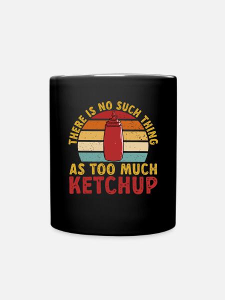 Ketchup Tomatenketchup - Tasse einfarbig - Schwarz